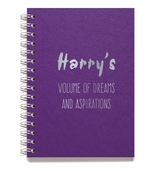 Personalised Wire Bound Note Books - Style D