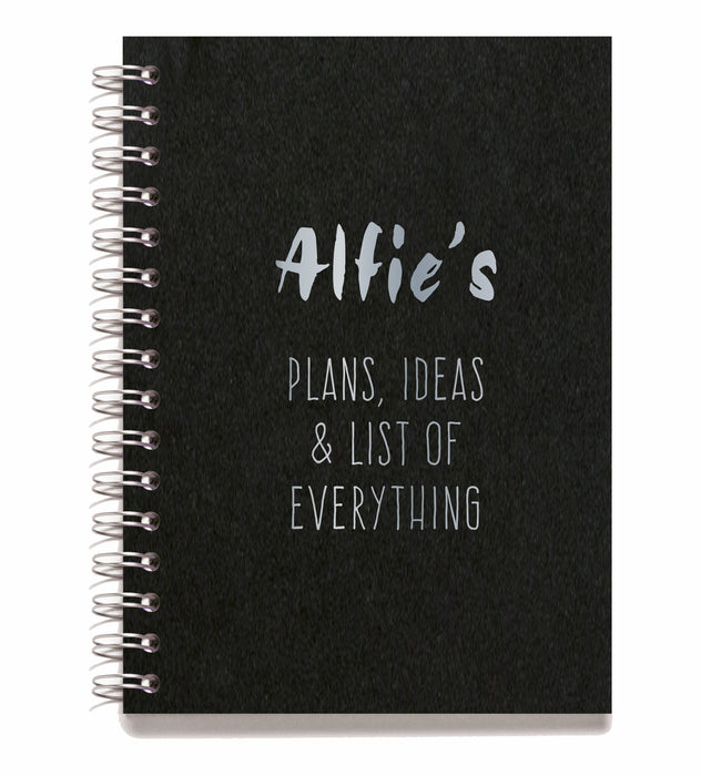 Personalised Wire Bound Note Books - Style E