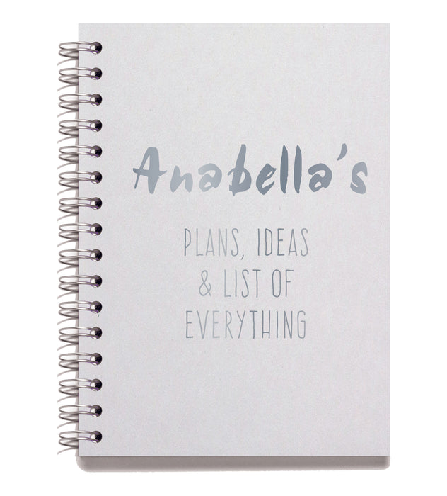 Personalised Wire Bound Note Books - Style E