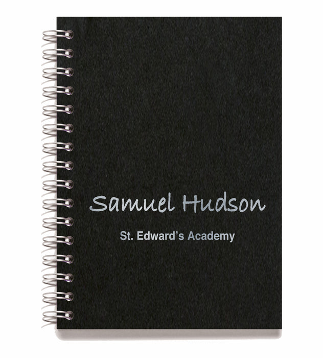 Personalised Wire Bound Note Books - Style F