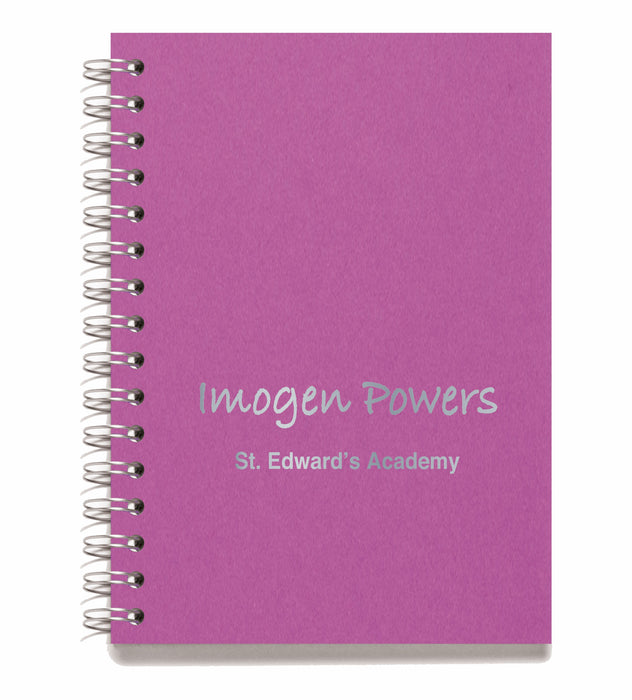 Personalised Wire Bound Note Books - Style F