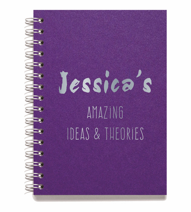 Personalised Wire Bound Note Books - Style J